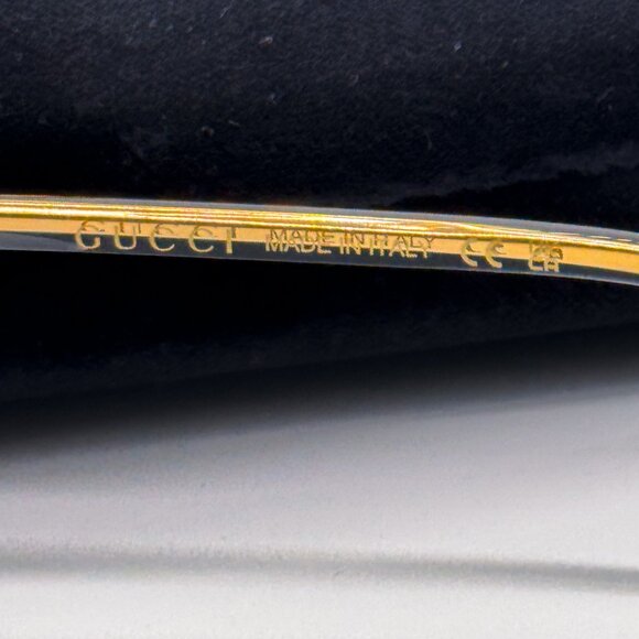 NEW GUCCI SUNGLASSES MEN ROUND BLACK GUCCI GG1212S 002 - Picture 14 of 15